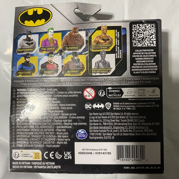 DC Batman Action Figure with Brown Coat and Gray Suit - Picture 2 of 7